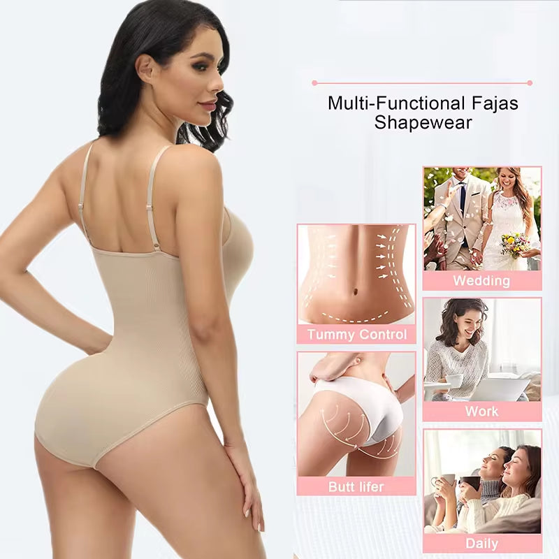 Sheer Mesh Open-Crotch Shaping Bodysuit