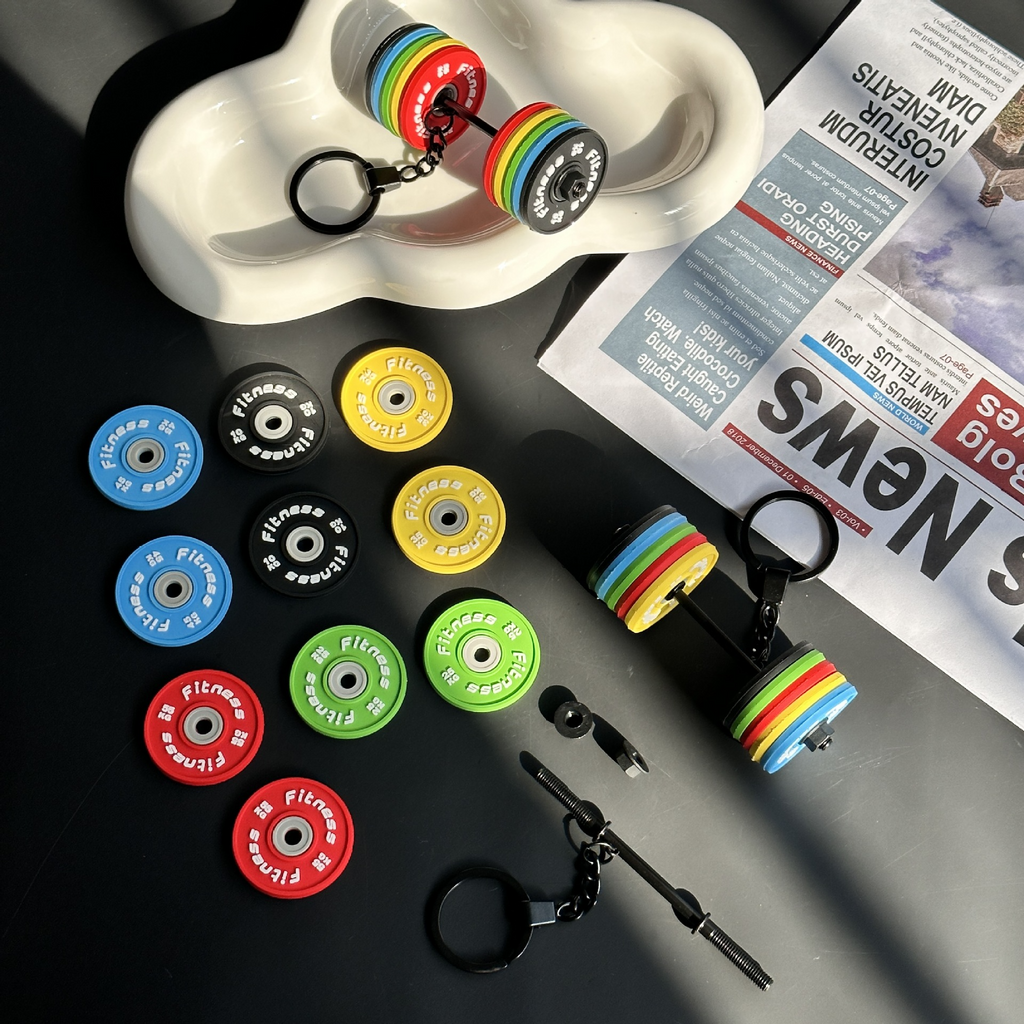 Mini Barbell Keychain | Accessory