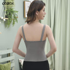 Women's Camouflage Tank Top with Lace Edge