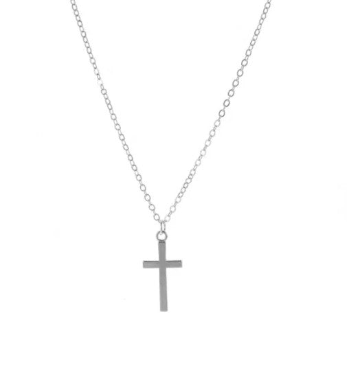Cross Silver Pendant Necklace