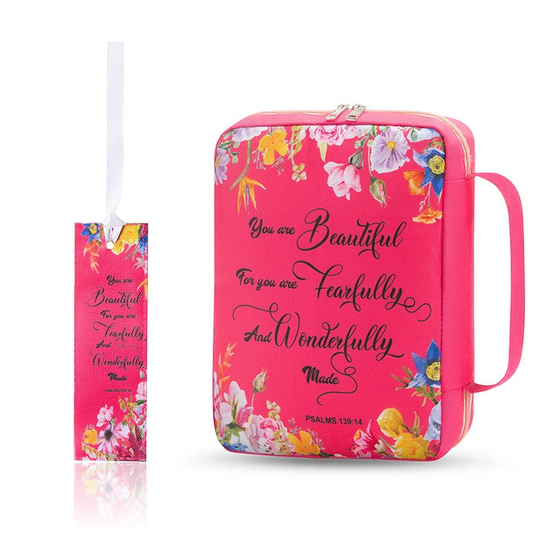 Printed Zippered Bible Cover Carrying Case