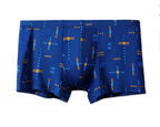 Men's Textured Print Swim Trunks