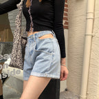 Thin High Waist Hollow Women's Shorts