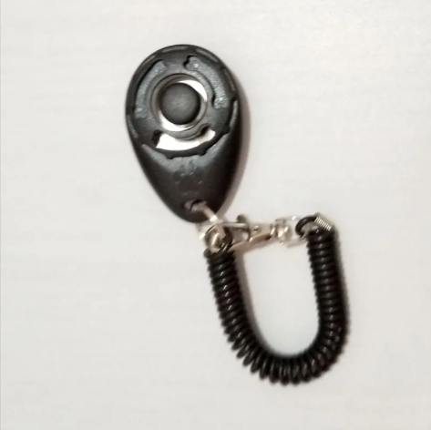 Dog Training Clicker with Wrist Strap, Handheld Button Clicker for Puppy Obedience & Positive Reinforcement Training