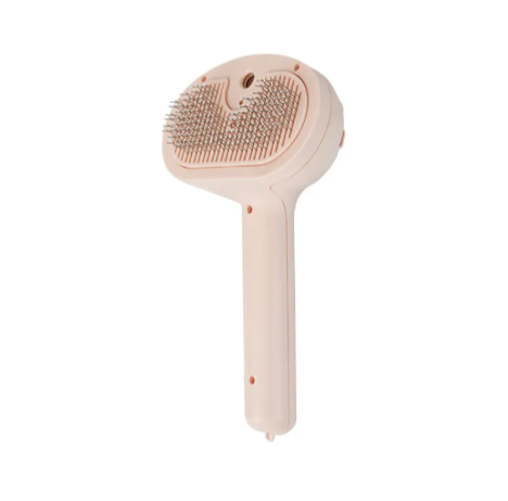 Self-Cleaning Pet Grooming Brush with Mist, Rechargeable Deshedding Slicker Brush for Cats and Dogs, One-Click Hair Removal Spray Comb