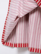 Striped Crop Top & Midi Skirt Set