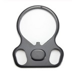 Ambidextrous Tactical Sling Mount Adapter, Dual Loop End Plate Sling Swivel Attachment for Single Point Slings, Lightweight Metal Left or Right Hand