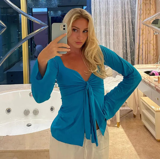 Twisted Bell Sleeve Crop Top