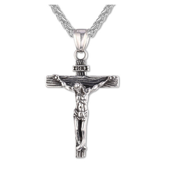 Jesus Crucifix Cross Pendant Necklace | Christian Jewelry