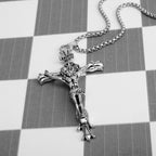 3D Jesus Christ Cross Pendant Necklace