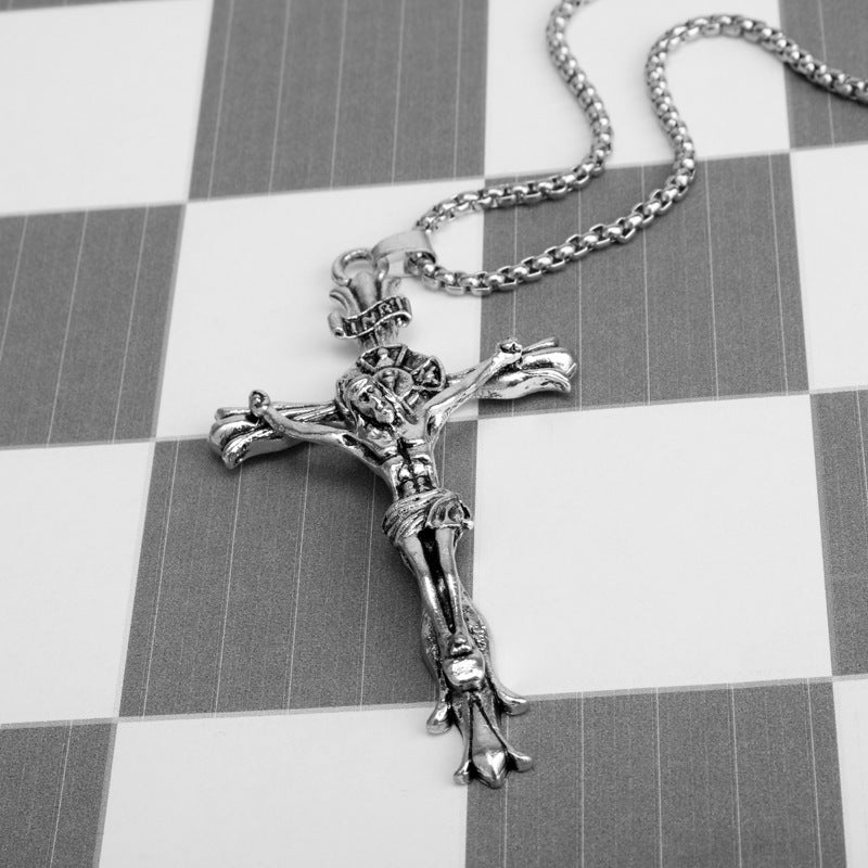 3D Jesus Christ Cross Pendant Necklace