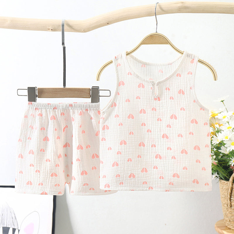 Infant Cotton Tank and Shorts Set