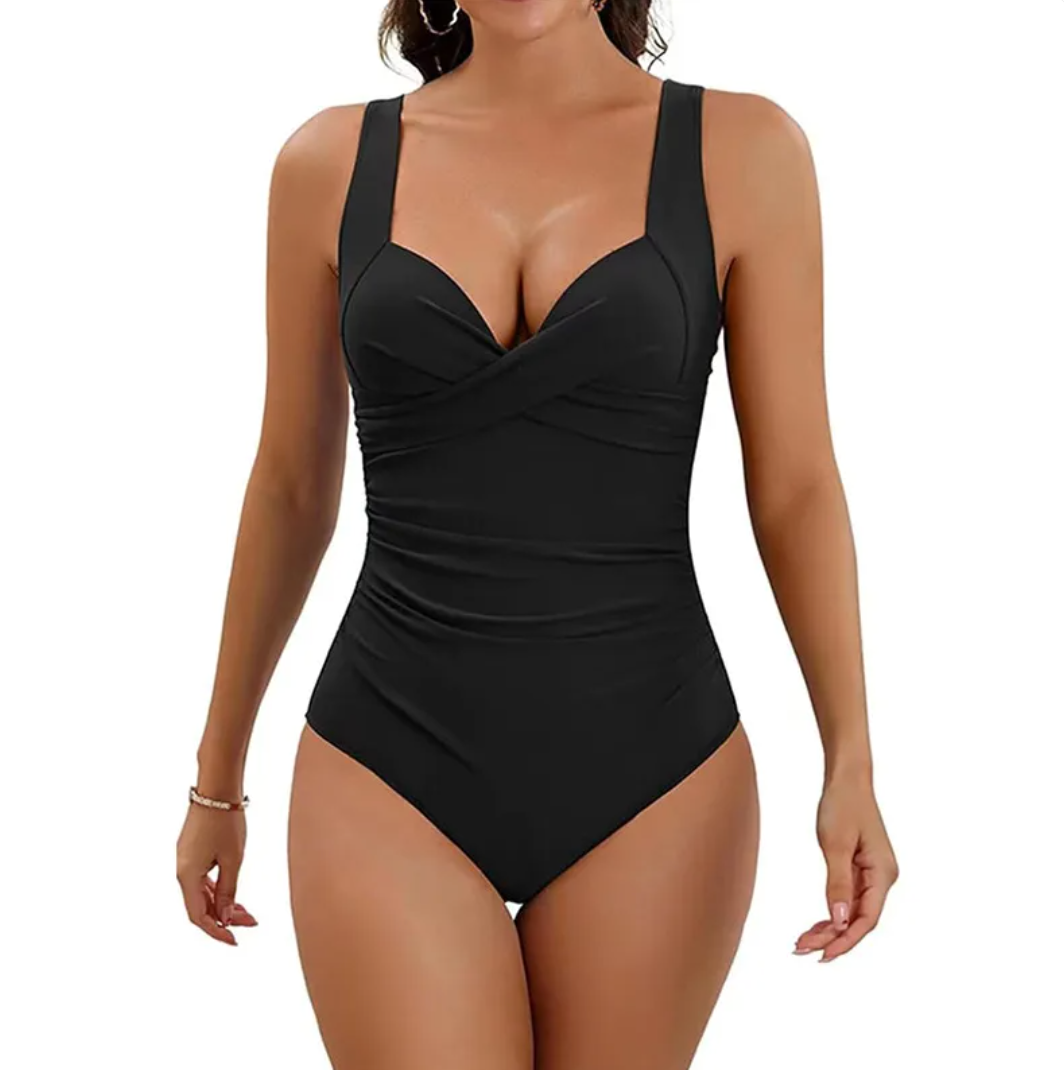 Ruched Push-Up One-Piece Swimsuit