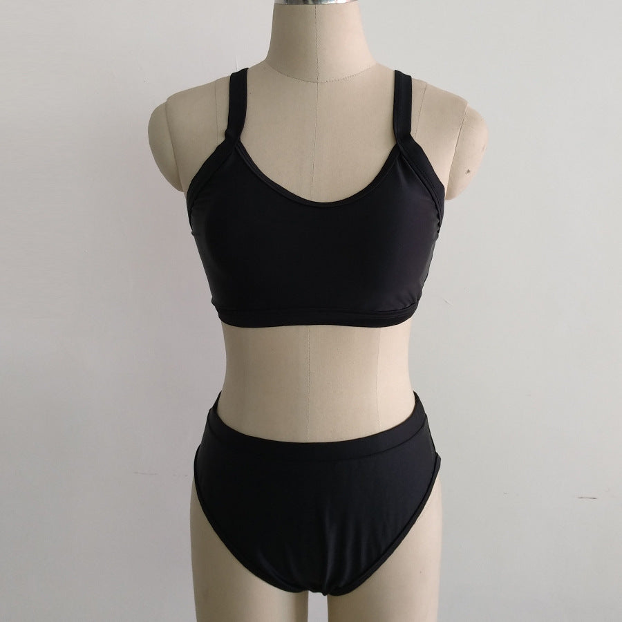 Women's Off-Shoulder Bandeau High-Waist Bikini Set