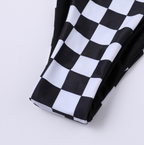 Checkerboard Print Bikini Set