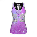 New 3D Digital Print Hollow Women's Tank Top