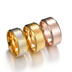 Jesus Cross Titanium Steel Ring