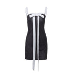 Off-Shoulder Lace Stitching Tube Top Dress for Women