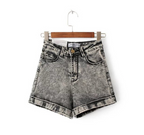 Women's High-Waisted Denim Shorts