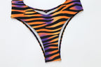 Baroque Print Cross-Front Cutout One-Piece Swimsuit
