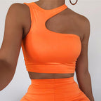 2023 Summer Women's Sexy Asymmetrical Sports Tank Top