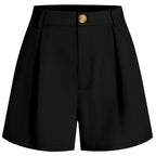 2024 Women's High-Waist Casual Shorts with Pockets