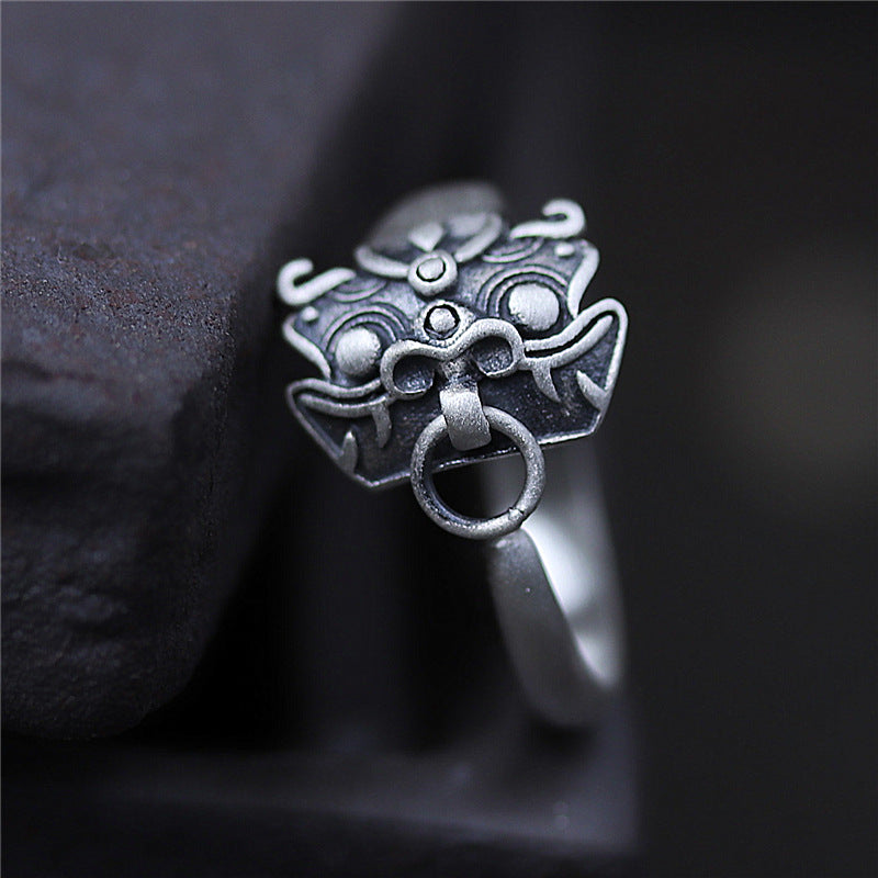 Thai Silver Beast Head Ring