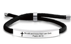 Scripture Cross Cord Bracelet (Psalm 46:5) | Christian Jewelry