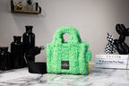 Marc Jacobs The Teddy Micro Fluffy Sherpa Green Tote | Organic Cotton