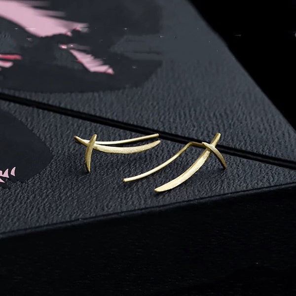 Silver Cross Earrings - Stylish Minimalist Design