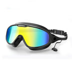 Anti-Fog Mirrored Swimming Goggles with Earplugs