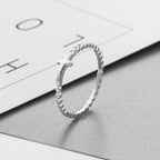 Elegant Silver Cross Ring for Socialites