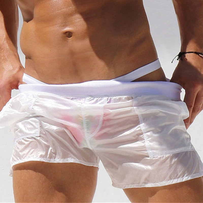 Men's Lightweight Semi-Sheer Beach Shorts