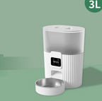 Automatic Pet Feeder 3L Programmable Timed Food Dispenser with Stainless Steel Bowl LCD Timer for Cats and Dogs App Control