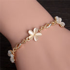 Cat's Eye Stone Flower Bracelet for Women