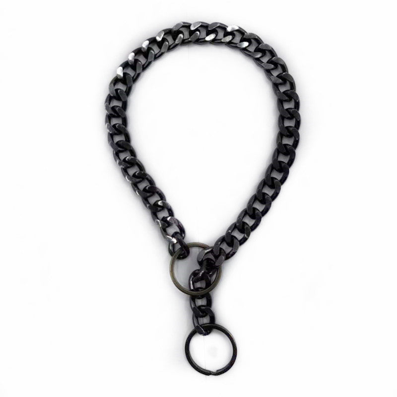 Metal Cuban Link Dog Chain Collar