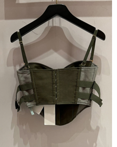 Color Block Splicing Suspender Tank Top for Women
