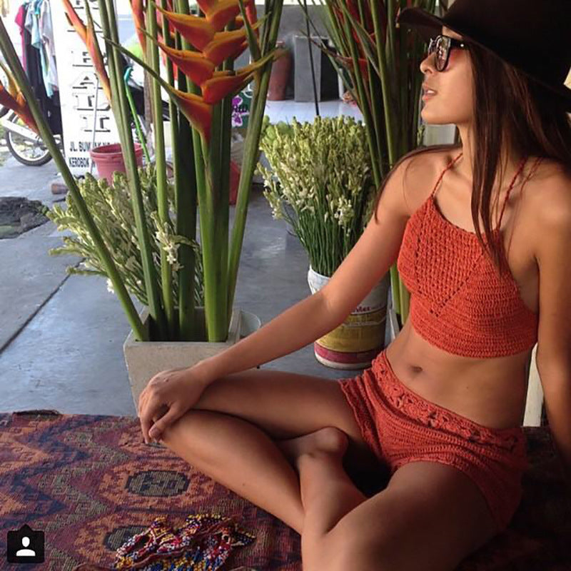 Crochet Beach Cover-Up Shorts