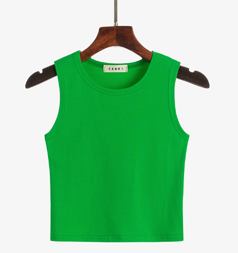 Korean Style Cropped Turtleneck Tank Top for Women