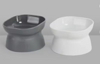 Elevated Tilted Pet Bowl 15-Degree Raised Cat Dog Food Water Feeder Anti-Vomit Ergonomic Neck Protection Bowl