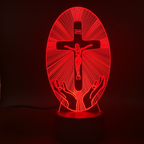 3D Acryl Jesus Kreuz Nachtlicht