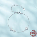 Sterling Silver Dachshund and Paw Bracelet