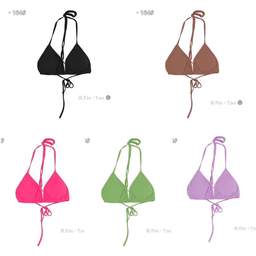 Women's Tie-Neck Triangle Bikini Top