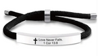 Scripture Cross Cord Bracelet (Psalm 46:5) | Christian Jewelry