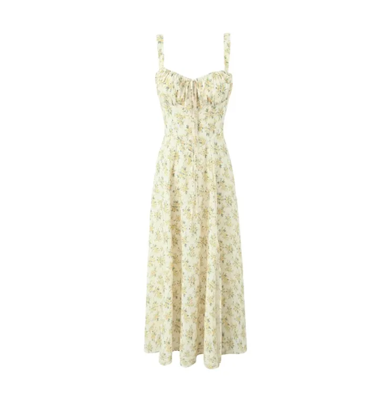 Floral Spaghetti Strap Midi Dress