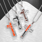 Men's Basketball Cross Necklace