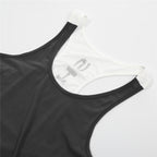 Men's U-Neck Contrast Sports Tank Top for Spring/Summer
