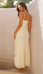 Chiffon Slim Spaghetti Strap Dress