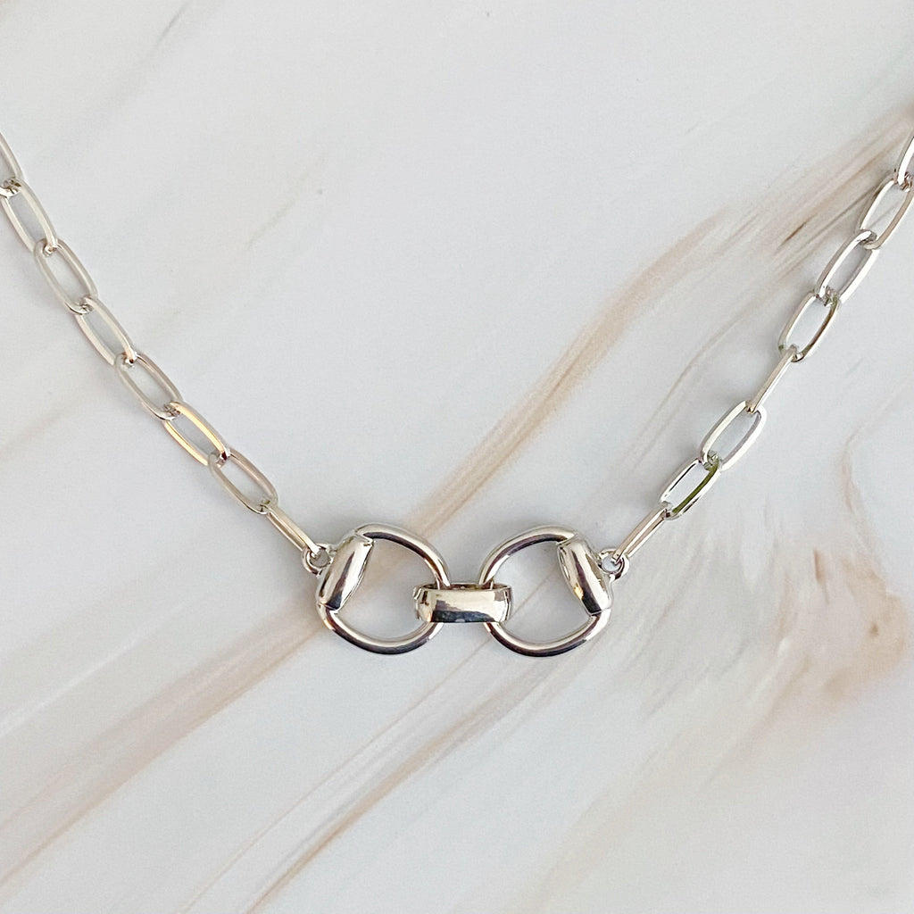 Equestrian Horsebit Chain Necklace