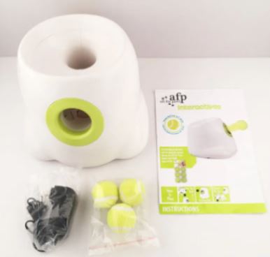 Automatic Dog Ball Launcher, Interactive Fetch Machine with 3 Adjustable Launch Distances, Self-Play Toy with Tennis Balls for Dogs
